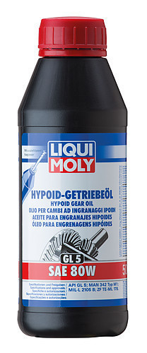 Liqui Moly 1402, Hypoid-Getriebeöl (GL5) SAE 80W, 500 ml