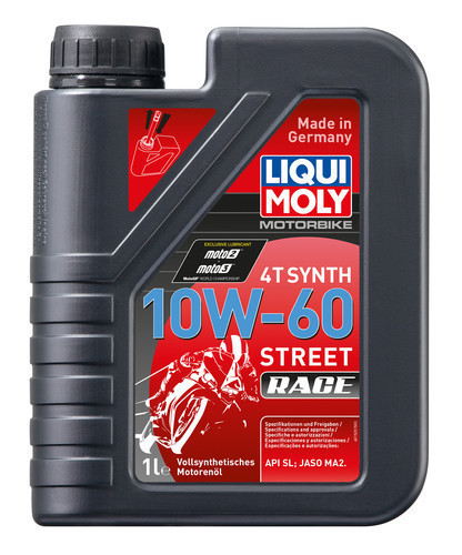 Liqui Moly 1525, Motorbike 4T Synth 10W-60 Street Race, 1 l
